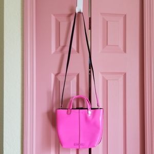 BCBGMaxazria Mini Sienna Neon Pink Crossbody Bag